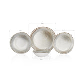 Schafer Lunar 24 Parça Yemek Takımı Kahverengi